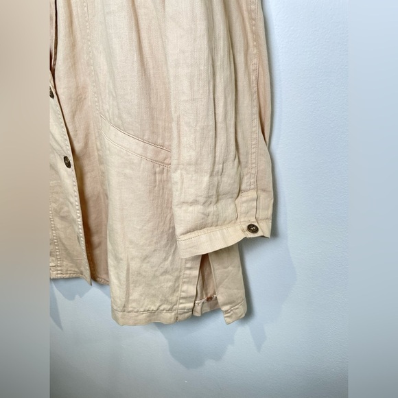 Pilcro Linen Oversized Tan Blazer‎ Size M Beige - Picture 8 of 11